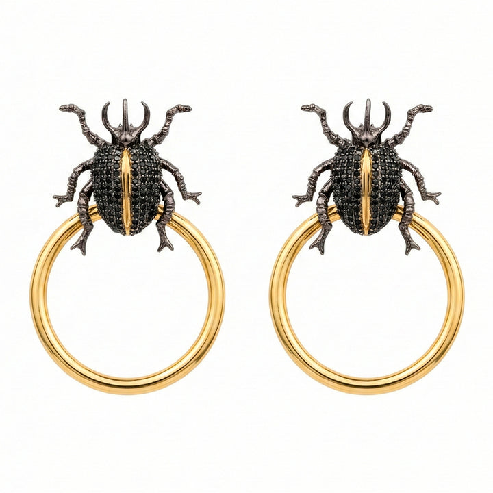 Beetle Earrings - Abundance