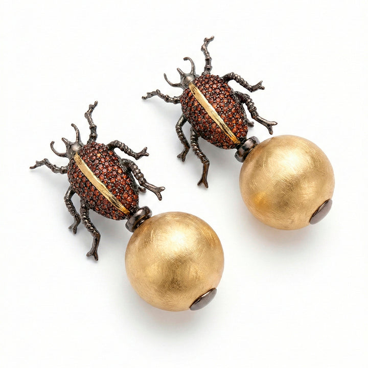 Beetle Earrings - Abundance