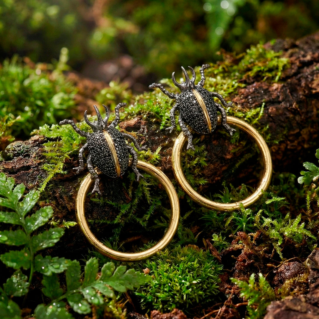 Beetle Earrings - Abundance