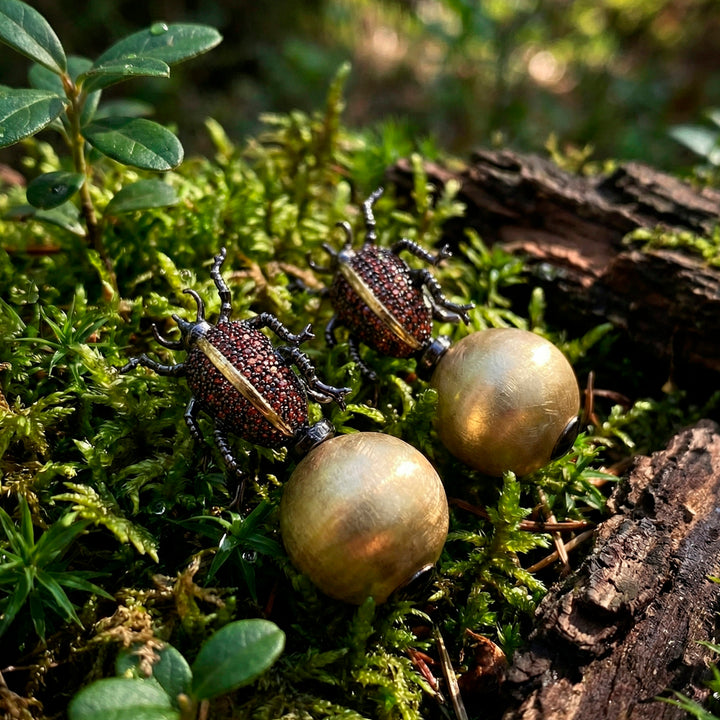 Beetle Earrings - Abundance