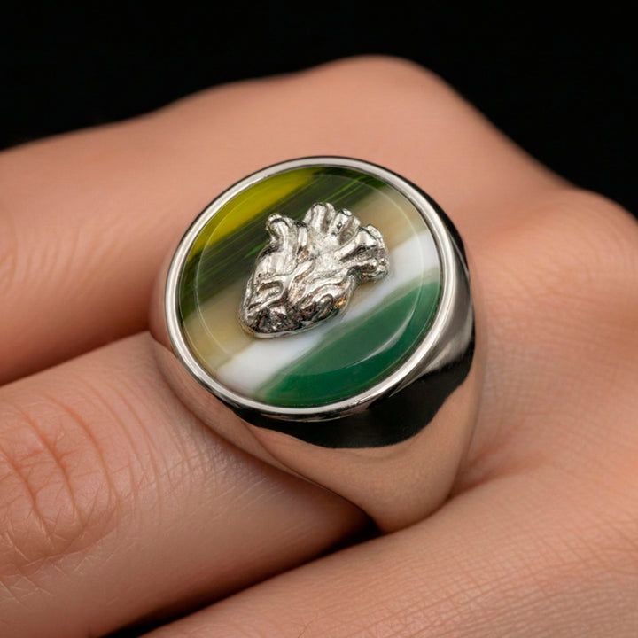 Heart Ring (Green)